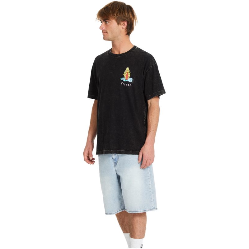 Volcom - FA Bob Mollema 1 LSE SST - Light Acid Black - T-Shirt