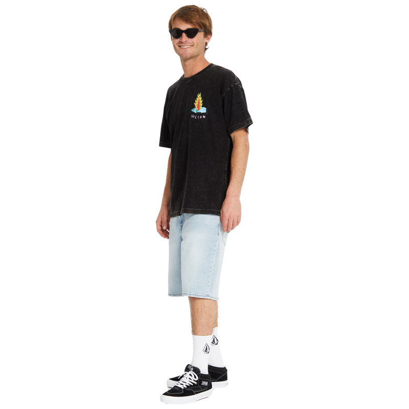 Volcom - FA Bob Mollema 1 LSE SST - Light Acid Black - T-Shirt