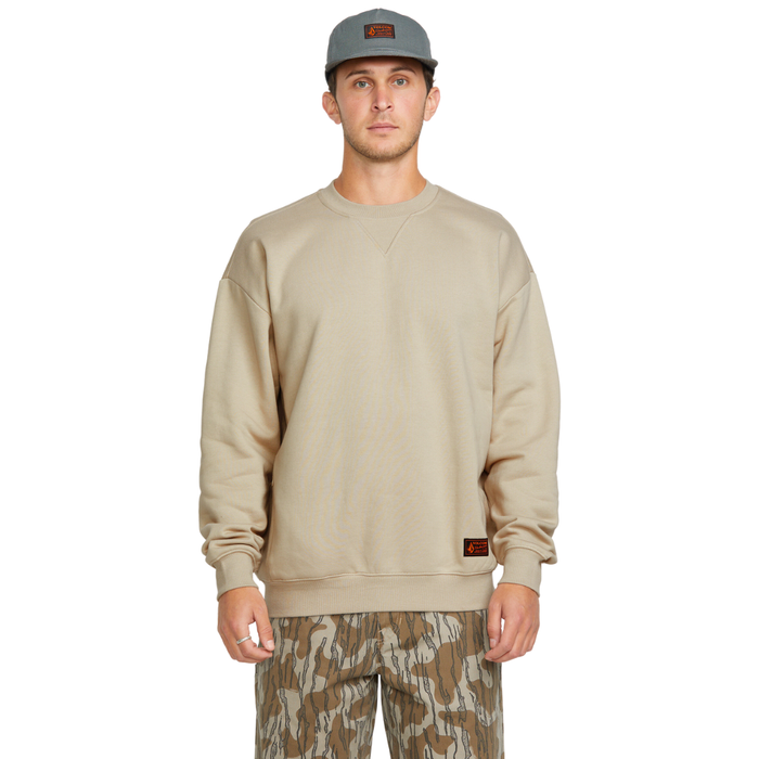 Volcom - Operators Crew - Light Khaki - Crew Sweater