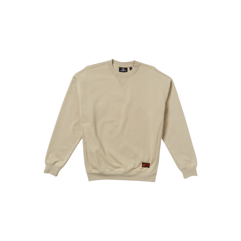 Volcom - Operators Crew - Light Khaki - Crew Sweater