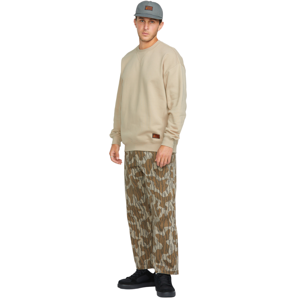 Volcom - Operators Crew - Light Khaki - Crew Sweater