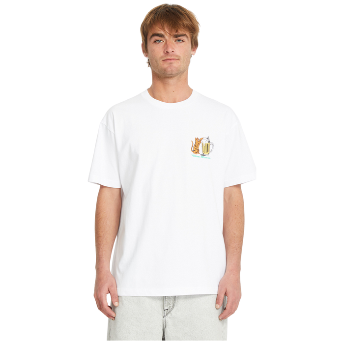 Volcom - Curious Cat SST - White - T-Shirt