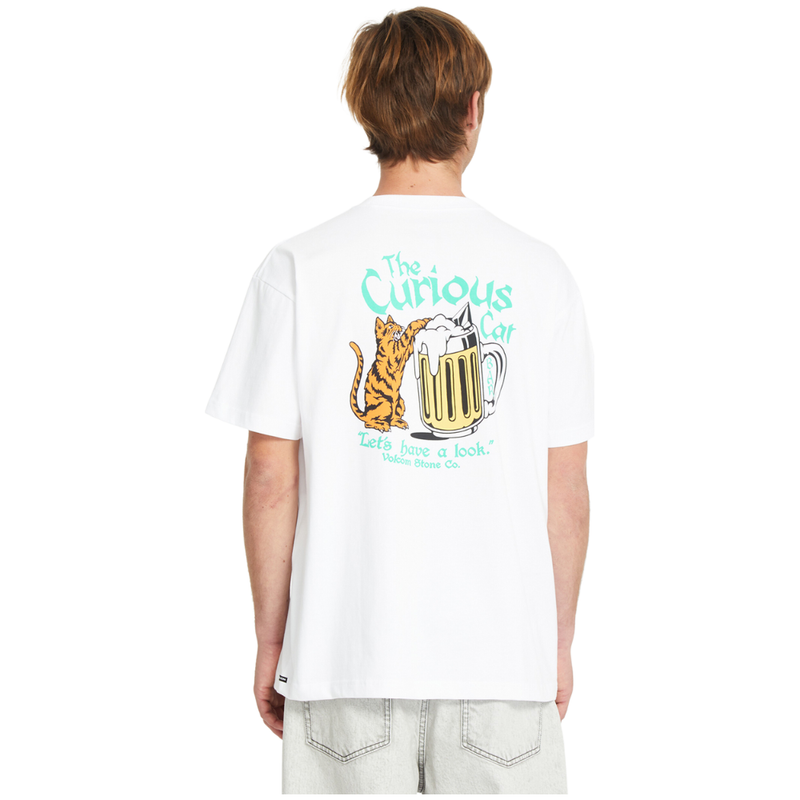 Volcom - Curious Cat SST - White - T-Shirt