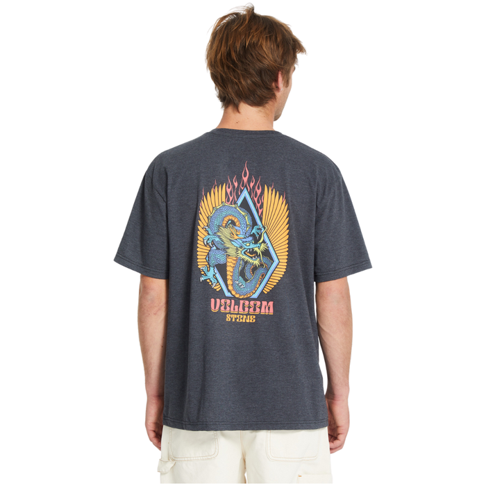 Volcom - Draggin Stone HTH SST - Heather Black - T-Shirt