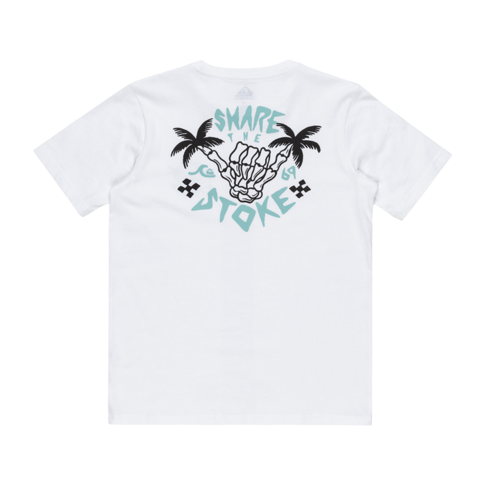 Quiksilver - Ev Share The Stoke SS Yth - White - T-Shirt