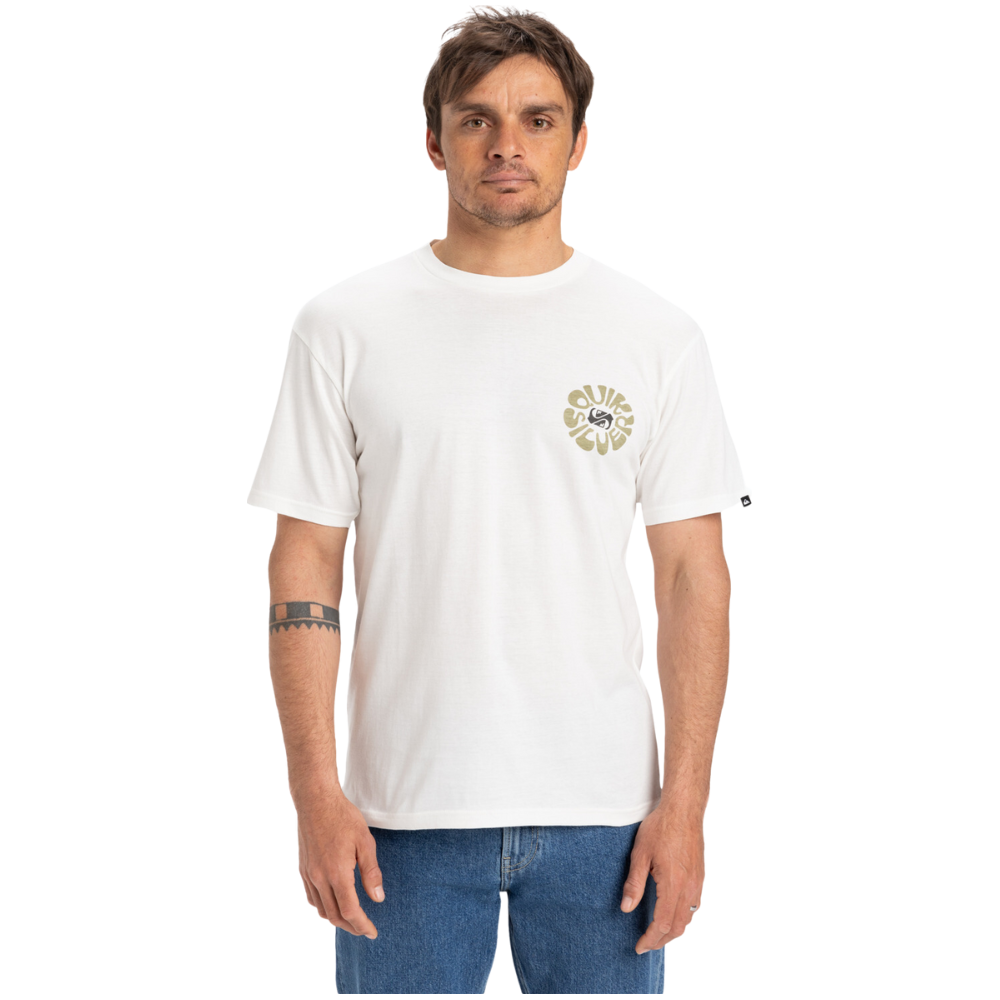 Quiksilver - Evo Roads End SS - Snow White - T-Shirt