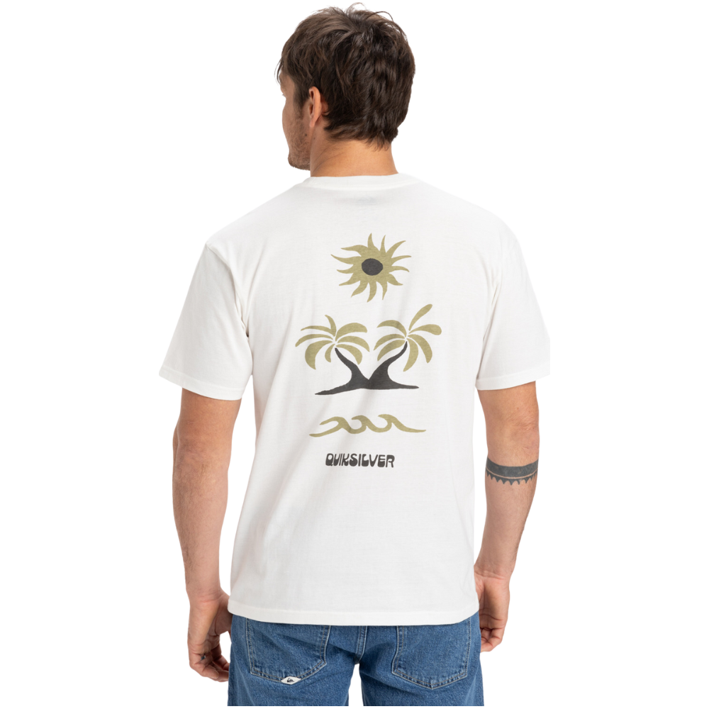 Quiksilver - Evo Roads End SS - Snow White - T-Shirt