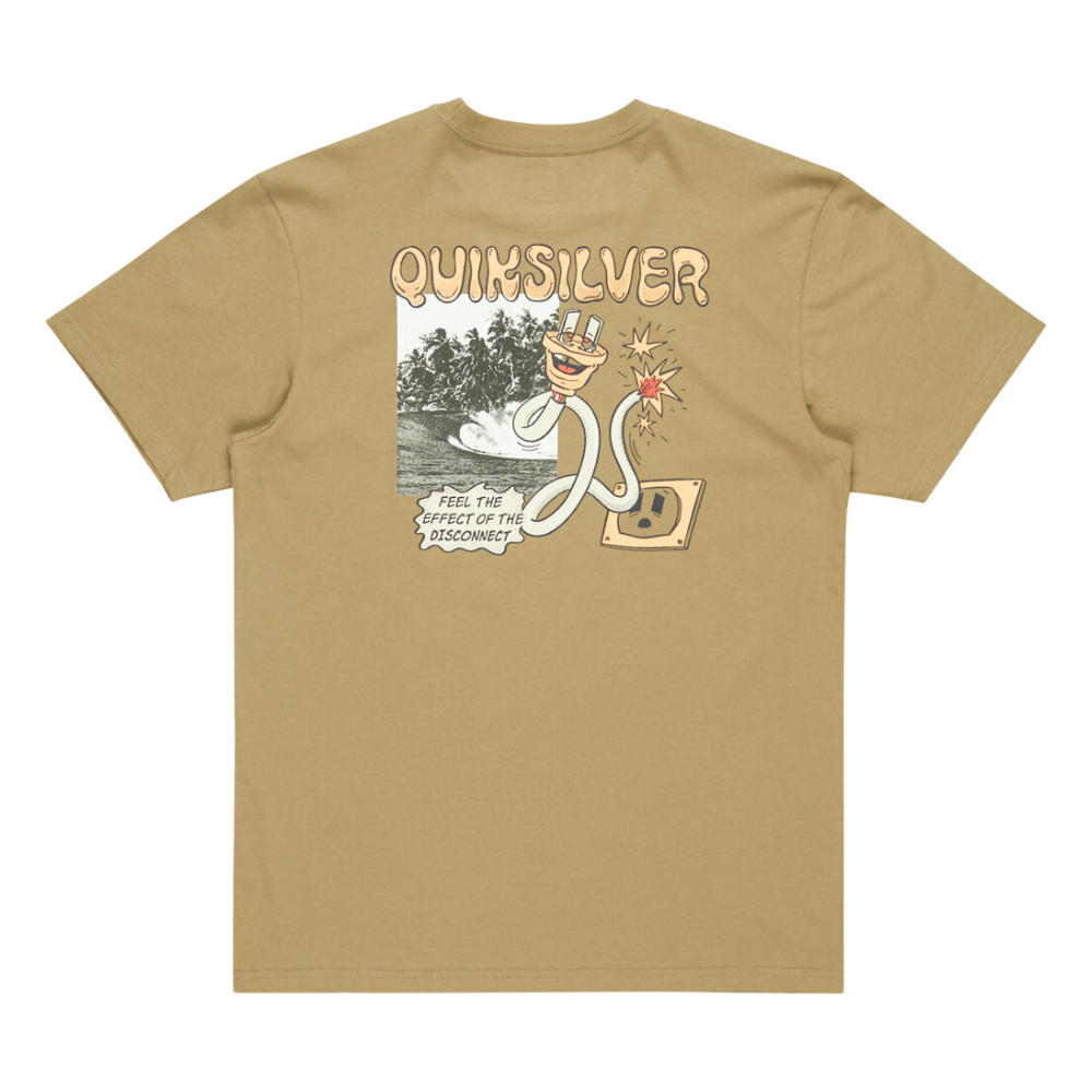 Quiksilver - EV Disconnect Effects SS - Aloe - T-Shirt