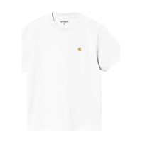 Carhartt WIP - W S/S Chase T-Shirt - White / Gold - T-Shirt