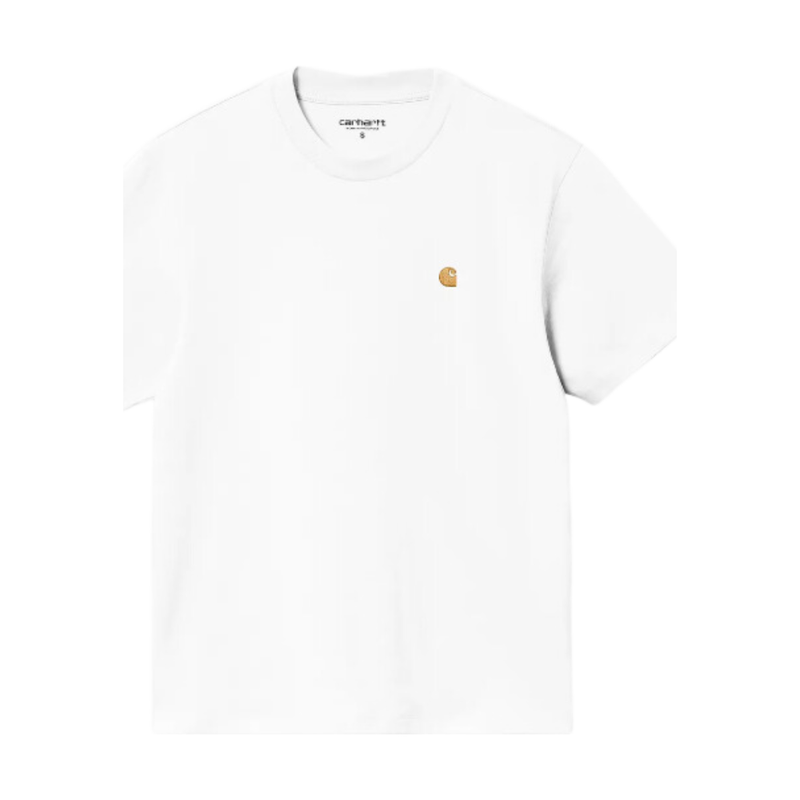 Carhartt WIP - W S/S Chase T-Shirt - White / Gold - T-Shirt