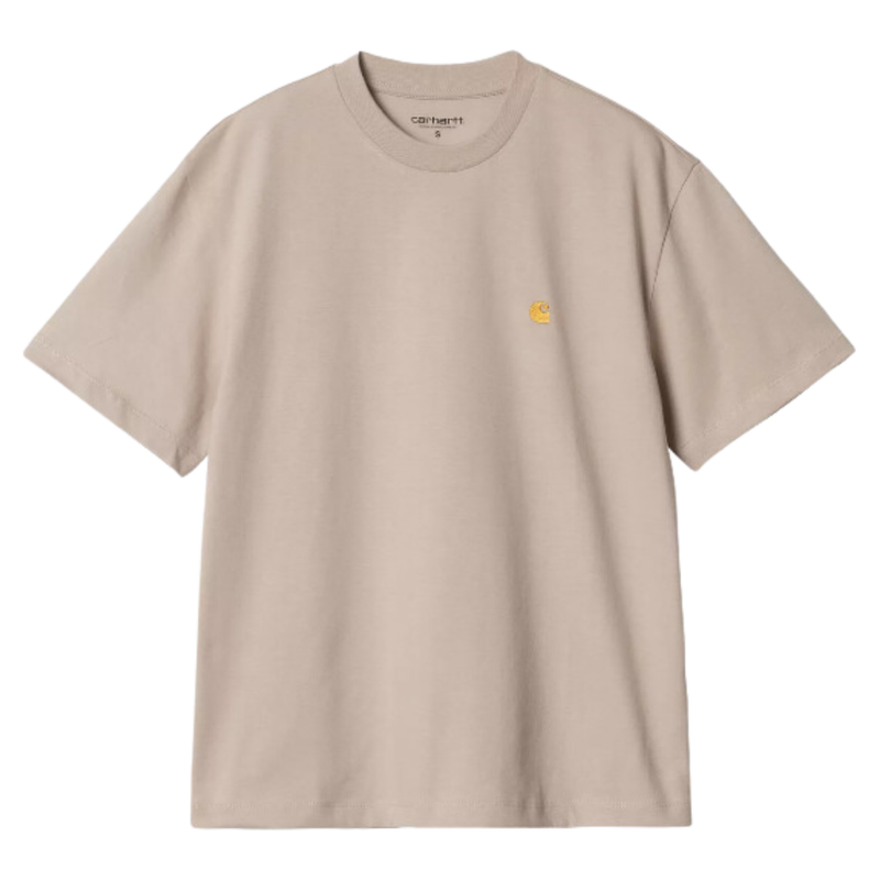 Carhartt WIP - W S/S Chase T-Shirt - Dusky Beige / Gold - T-Shirt