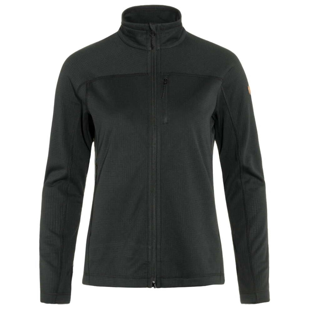 FjällRäven - Abisko Lite Fleece Jacket W - Black - Outdoor-Jacke