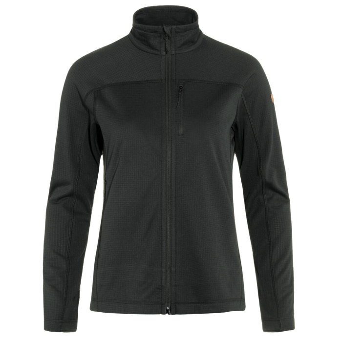 FjällRäven - Abisko Lite Fleece Jacket W - Black - Outdoor-Jacke