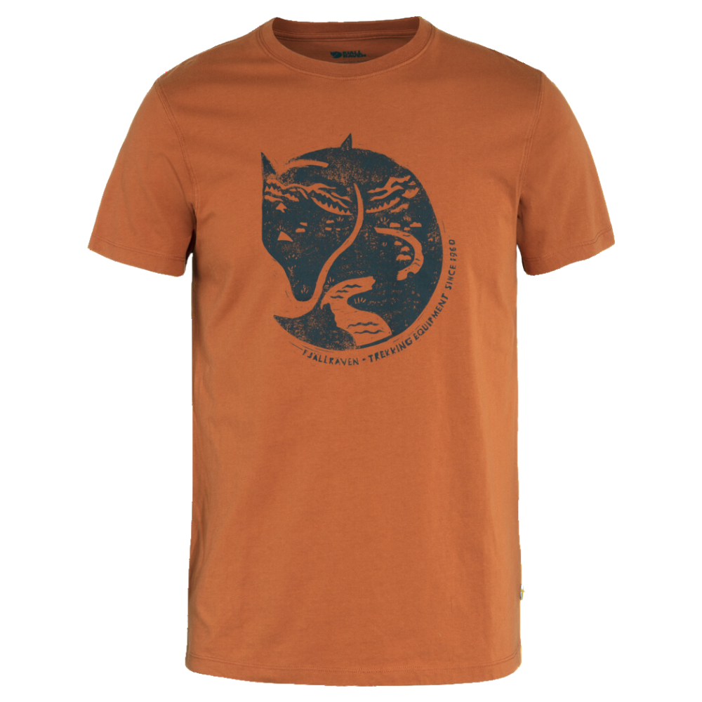 FjällRäven - Arctic Fox T-shirt M - Terracotta Brown - Outdoor-Shirt  Kurzarm