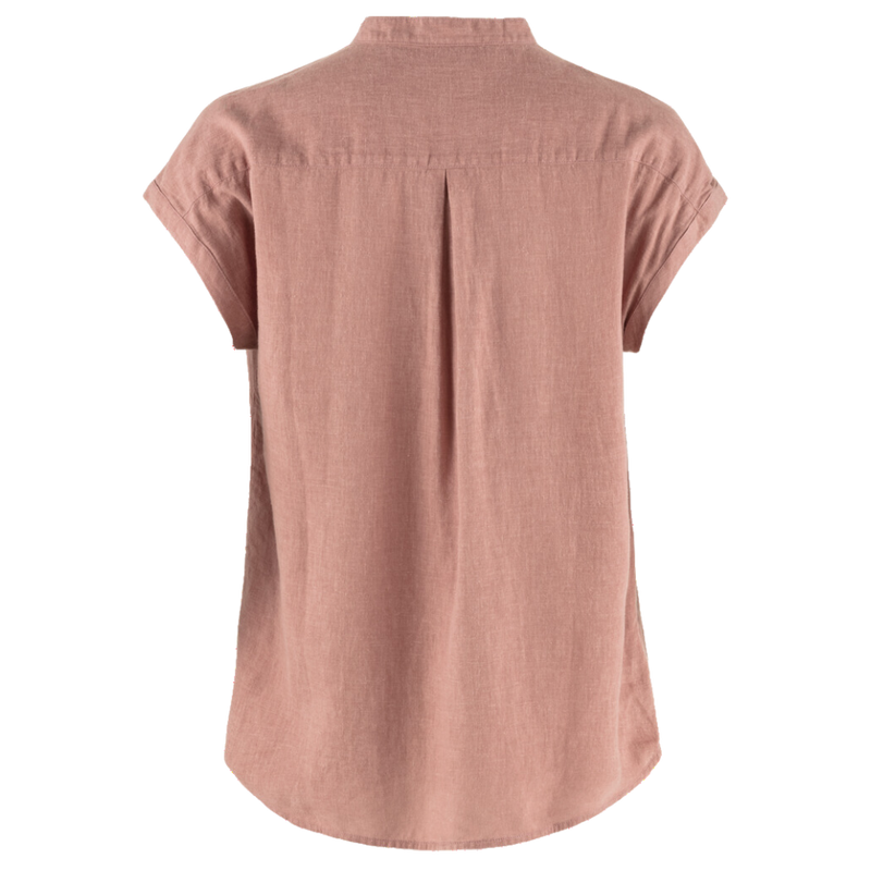 FjällRäven - Övik Hemp Shirt SS W - Dusty Rose - Bluse