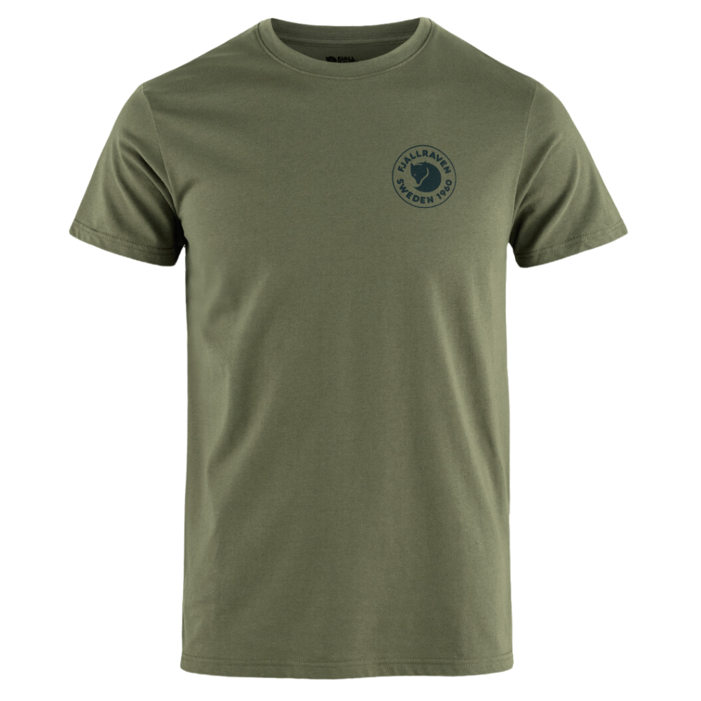 FjällRäven - 1960 Logo T-shirt M - Laurel Green - Outdoor-Shirt  Kurzarm