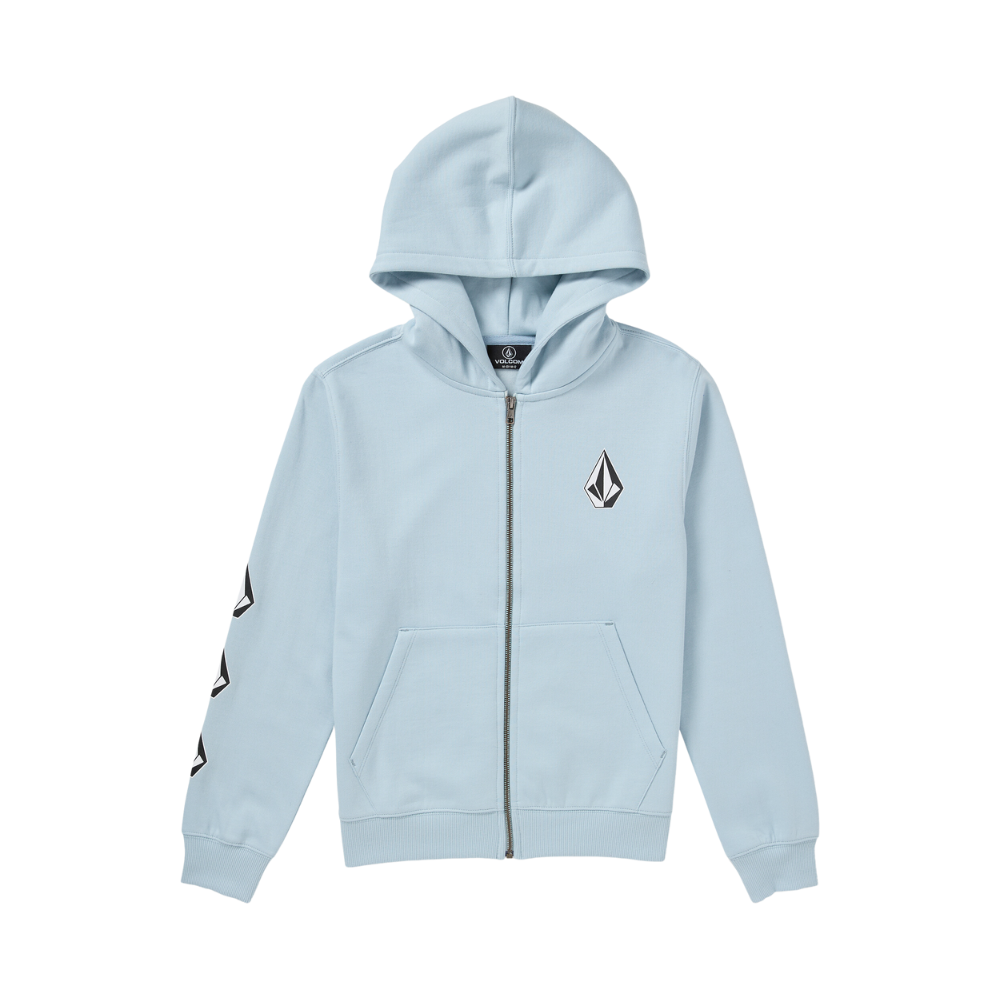 Volcom - BB Iconic Stone Zip FLC - Ice Blue - Zip Hoodie