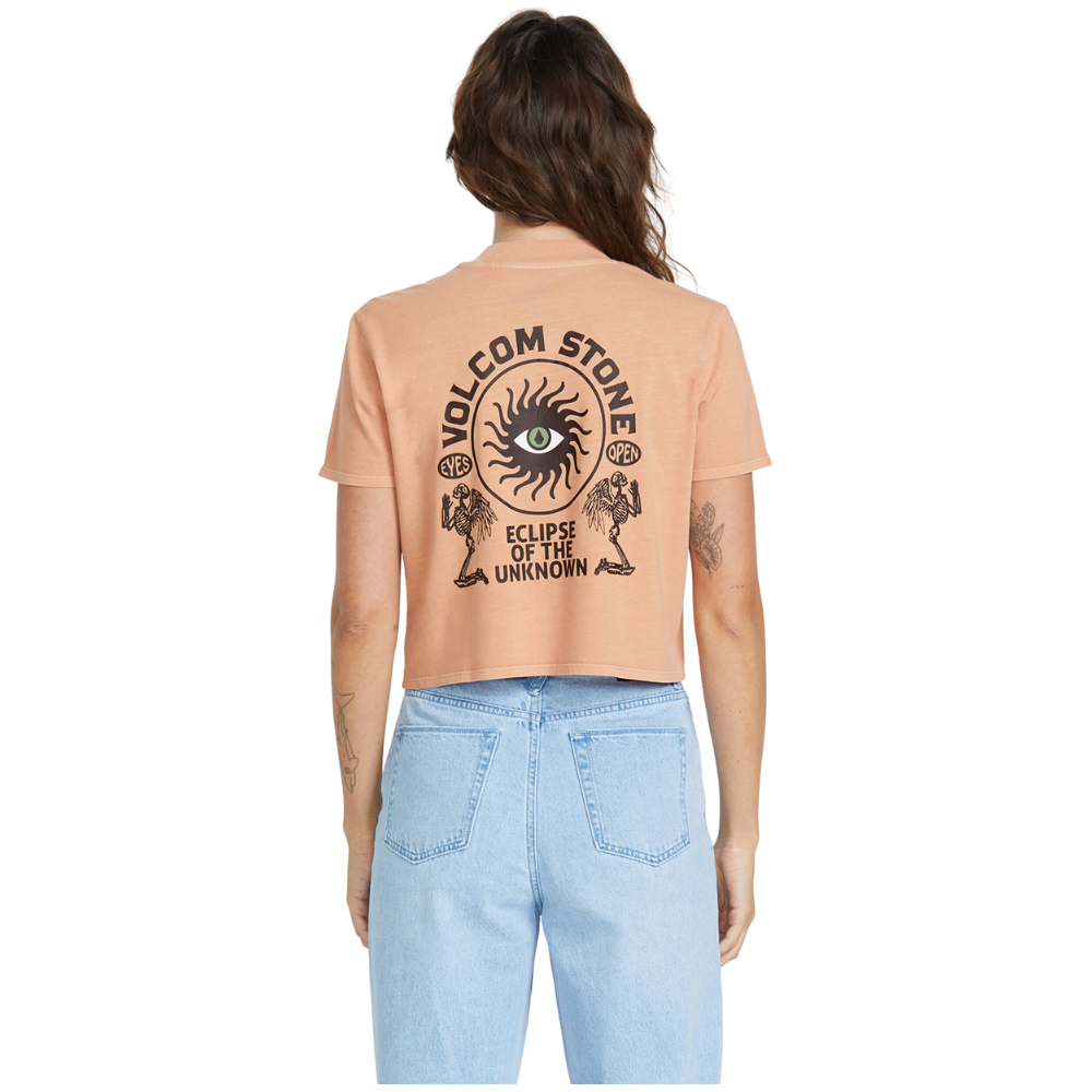 Volcom - Dial Crop Tee - Sand Brown - Crop Top