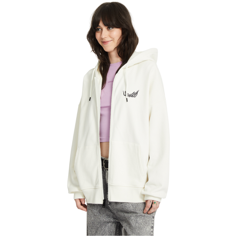 Volcom - FA Alix Zip Fleece - Star White - Zip Hoodie