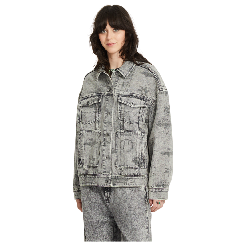 Volcom - FA Filip Rygalski Denim Jkt - Grey Vintage - Jeansjacke