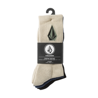 Volcom - Full Stone Mix Sock 3Pk - Pale Khaki - Socken