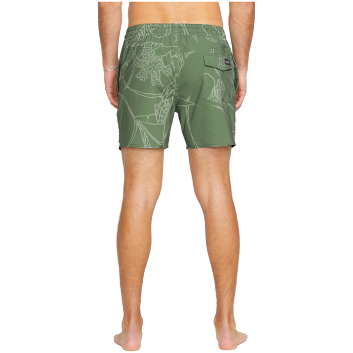 Volcom - Lido Print Trunk 16 - Light Olive - Swimshort