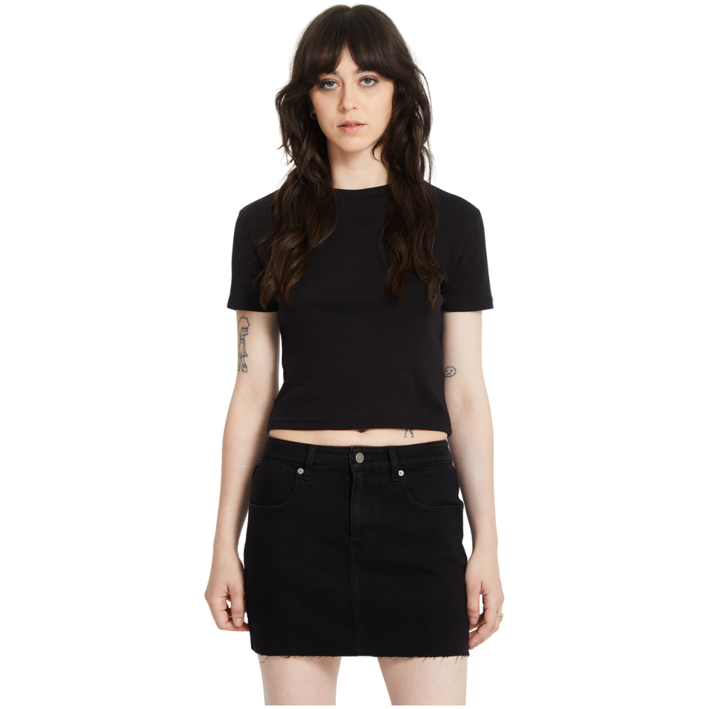 Volcom - Volcomstone Tight Crop - Black - Crop Top