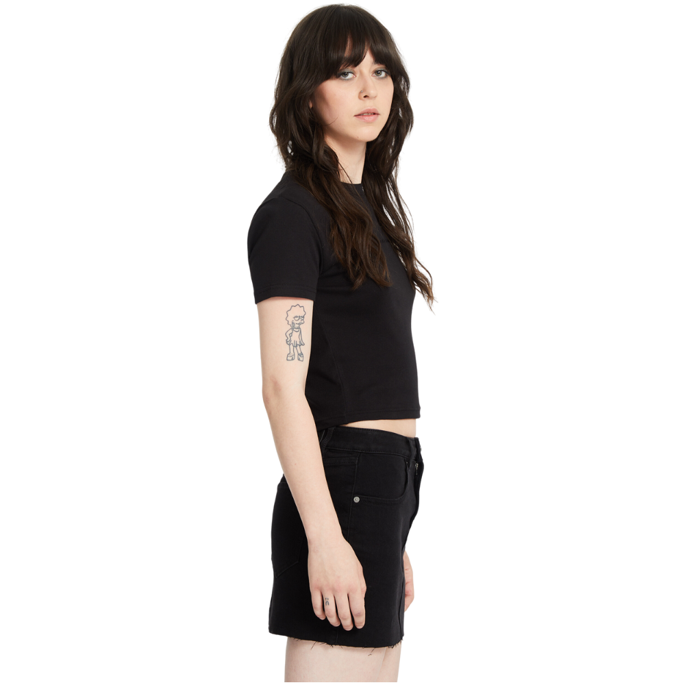 Volcom - Volcomstone Tight Crop - Black - Crop Top