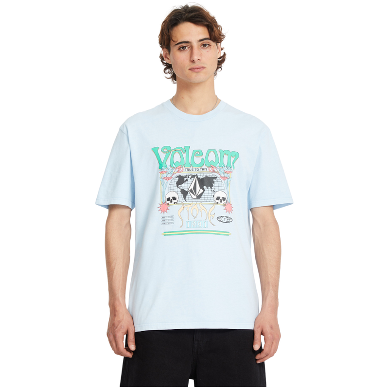 Volcom - Worldly PW SST - Carolina Blue - T-Shirt