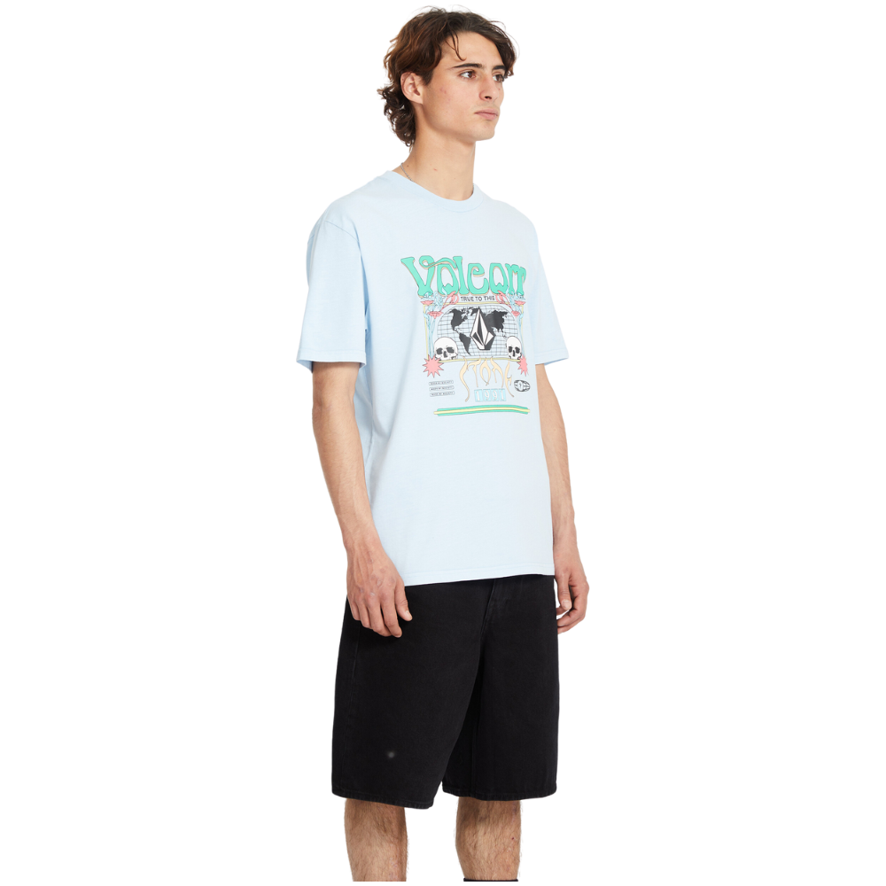 Volcom - Worldly PW SST - Carolina Blue - T-Shirt