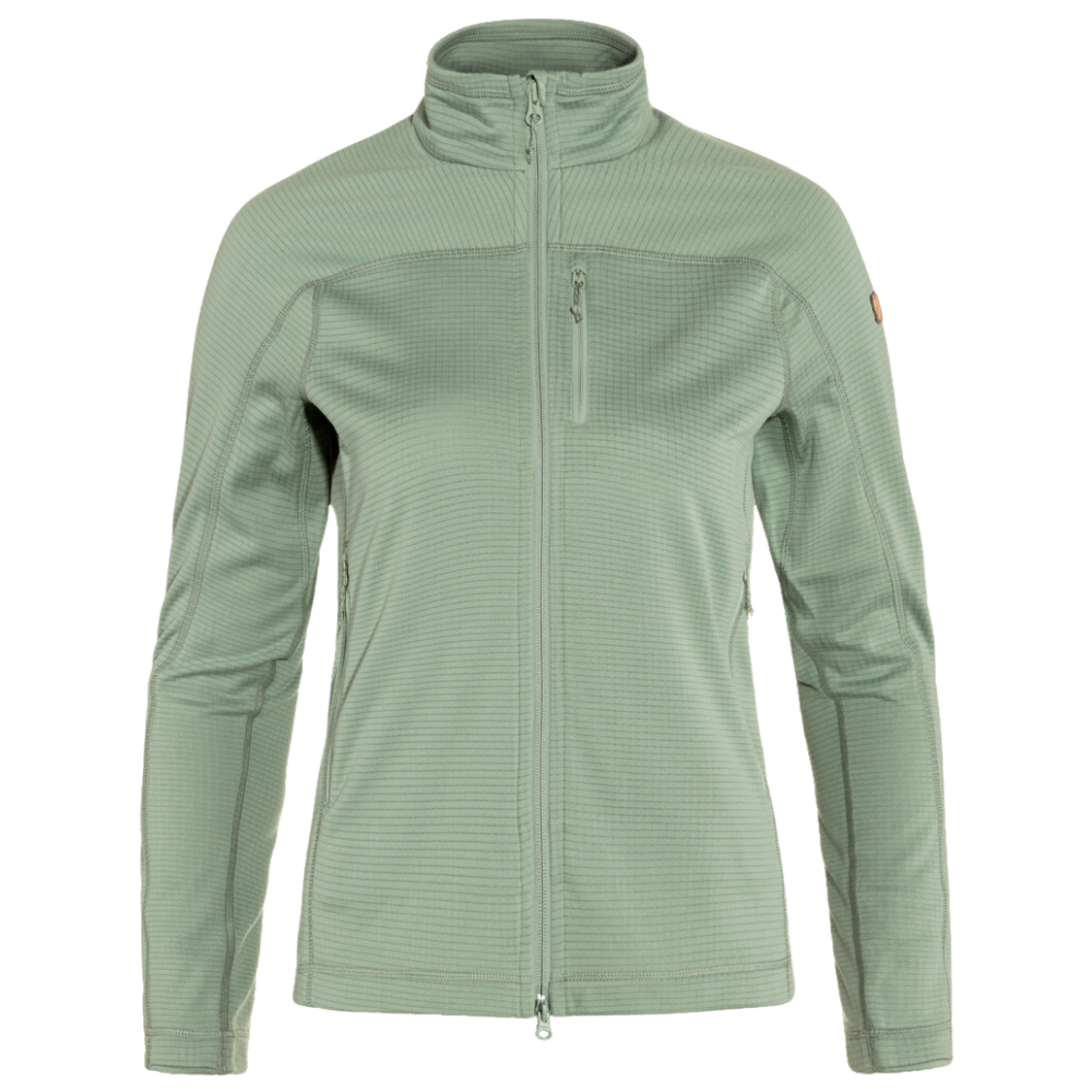 FjällRäven - Abisko Lite Fleece Jacket W - Misty Green - Outdoor-Jacke