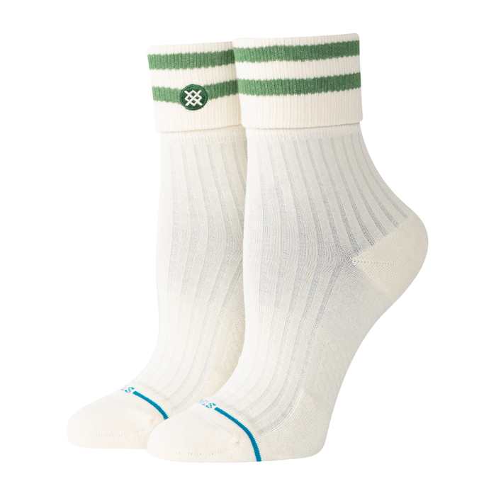 Stance - Roll Cuff Quarter - Green - Socken