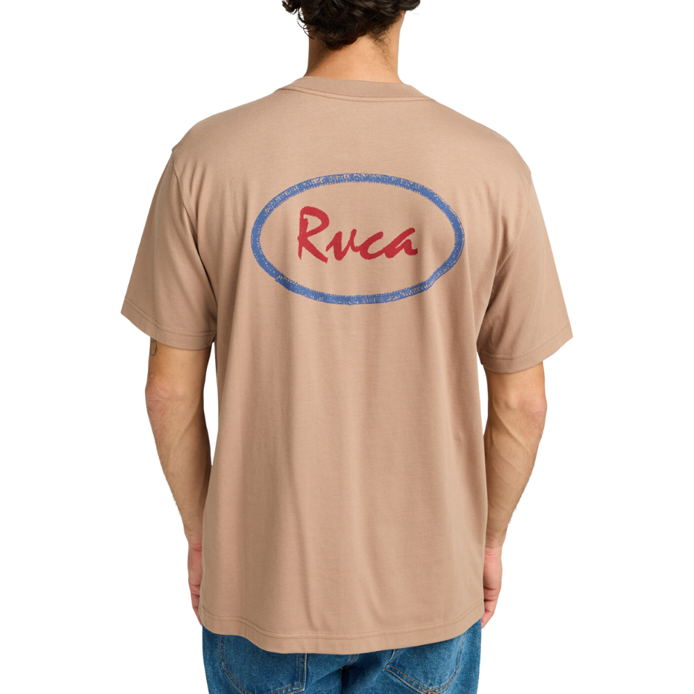 RVCA - Rvca Logo SS Tee - Sonora Brown - T-Shirt