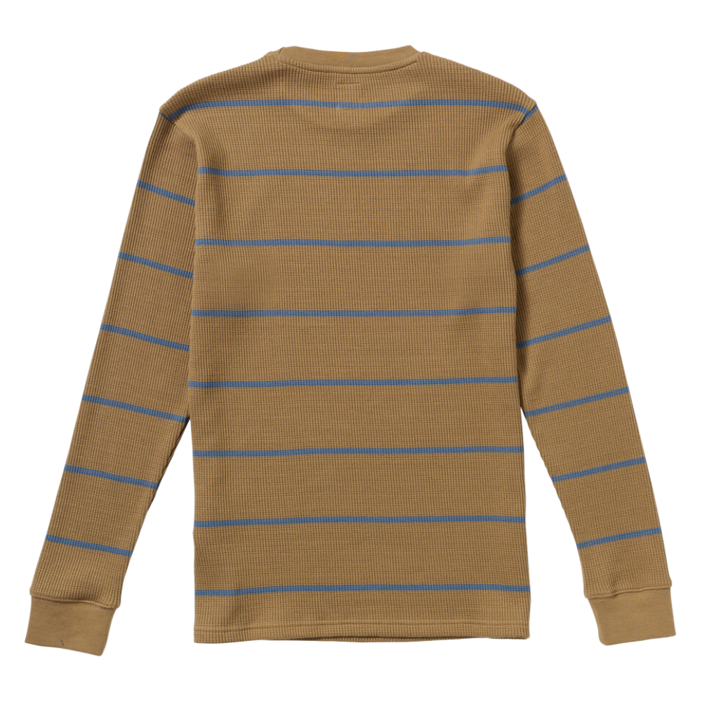 RVCA - Day Shift Thermal Stripe LS - Coyote - Crew Sweater