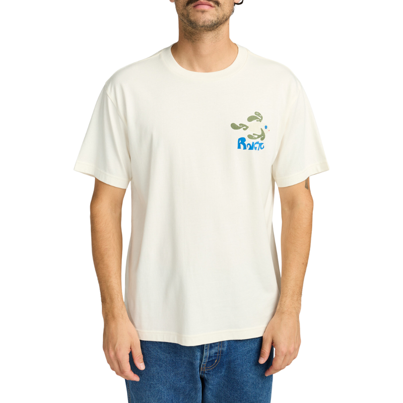 RVCA - LA Fishschool SS Tee - Antique White - T-Shirt