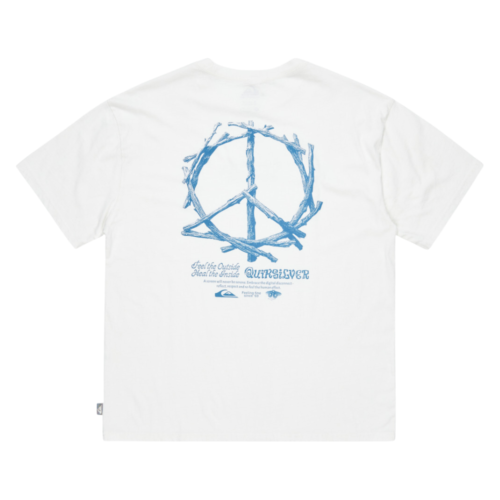 Quiksilver - HW Tree Connection SS - Snow White - T-Shirt