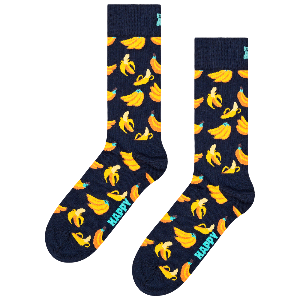 Happy Socks  - Banana Sock - Navy - Socken