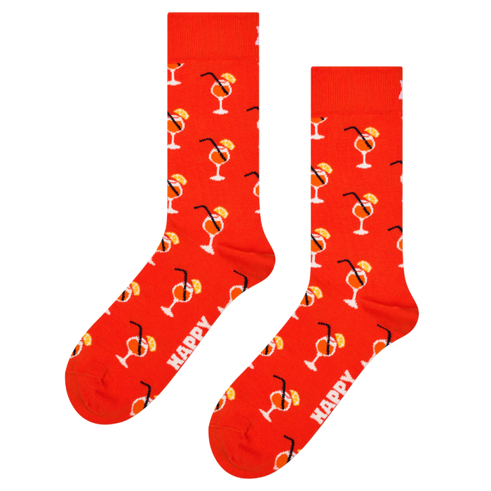 Happy Socks  - Orange Spritz Sock - Dark Orange - Socken