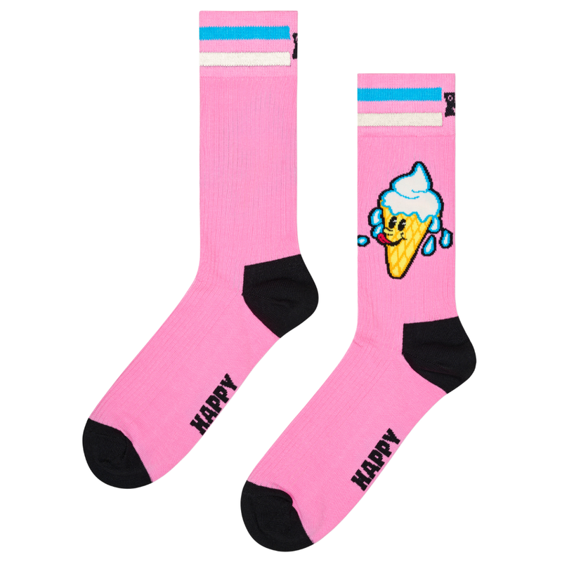 Happy Socks  - Ice Cream Sock - Pink - Socken