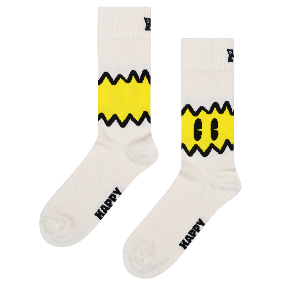 Happy Socks  - Chicken Sock - White - Socken