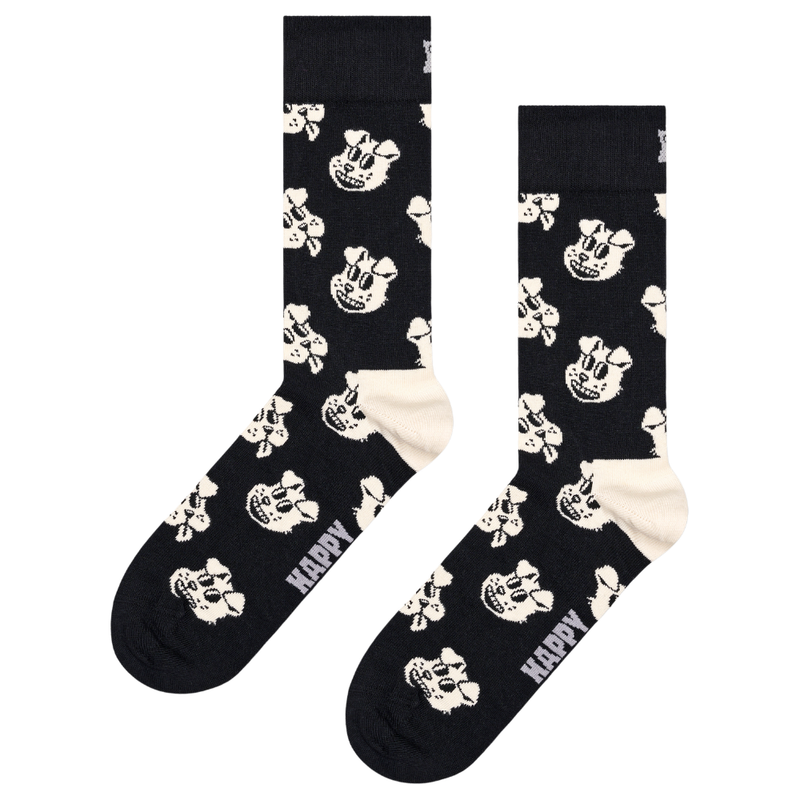 Happy Socks  - Dog Sock - Black - Socken