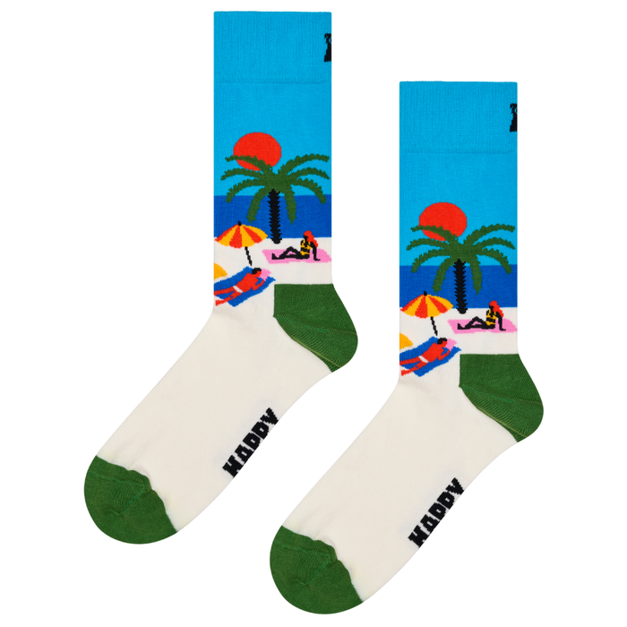 Happy Socks  - Beach Sock - White - Socken