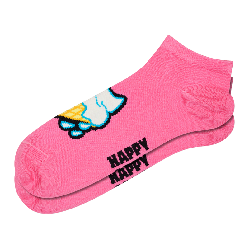 Happy Socks  - Ice Cream Low Sock - Pink - Socken