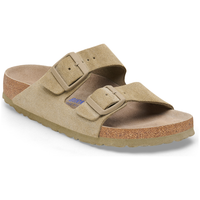 Birkenstock - Arizona Soft Footbed Suede Leather - Faded Khaki - Sandale