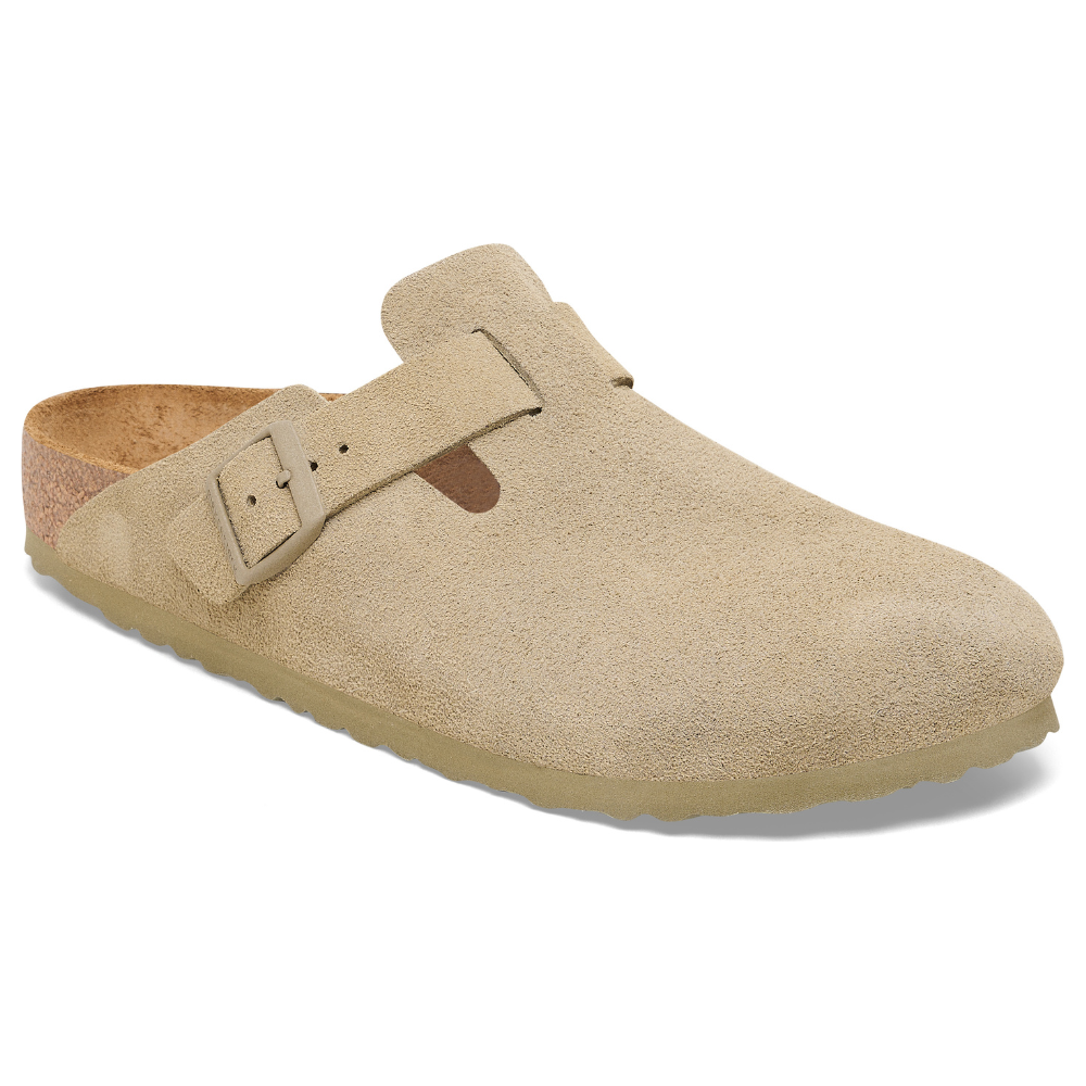 Birkenstock - Boston Suede Leather - Faded Khaki - Sandale