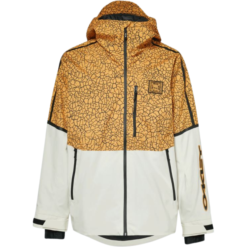 TC GUNN 2.0 RC SHELL JACKET - OAKLEY -  Yellow Crackle Pt/White - JACKET