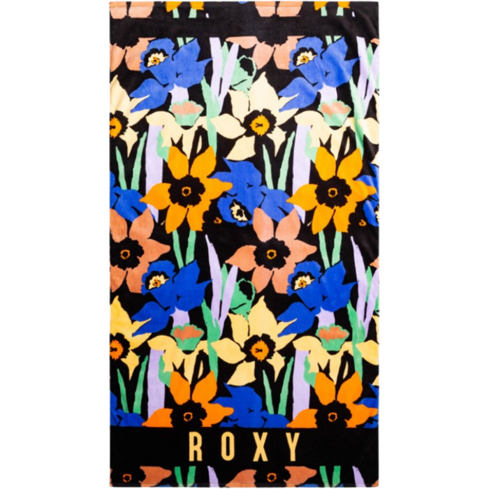 COLD WATER PRINTED - Roxy - ANTHRACITE FLOWER JA - Handtuch