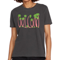 TRULY RINGER TEE - Volcom - BLACK - T-Shirt