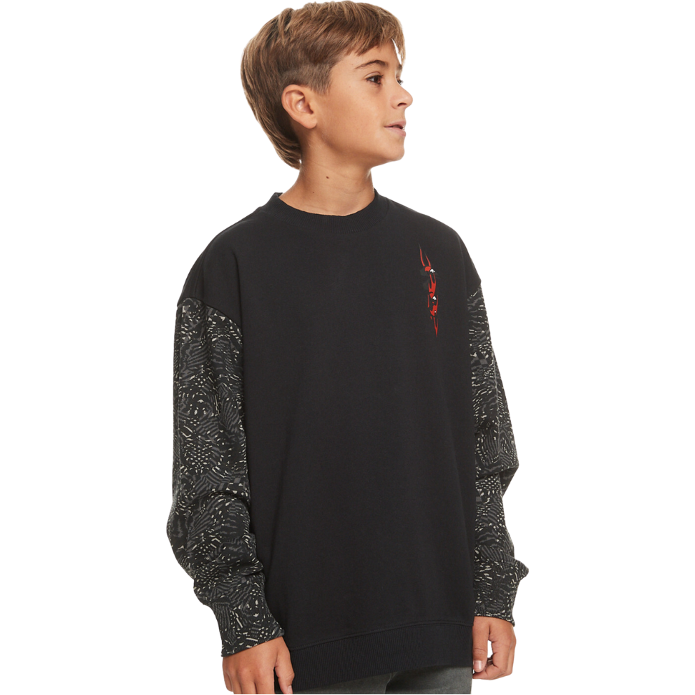 RADICAL TIMES OTLR - Quiksilver - BLACK - Crew Sweater