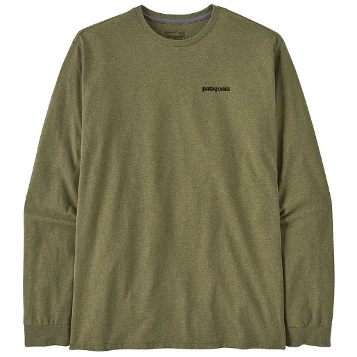 Patagonia - Ms L/S P-6 Logo Responsibili-Tee - Buckhorn Green - T-Shirt Langarm